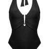 MARYAN MEHLHORN Costume Da Bagno Con Scollo All'Acqua